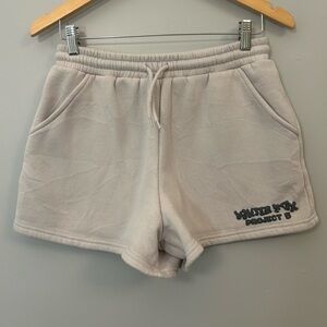White Fox Project 5 Shorts Size Small Grey